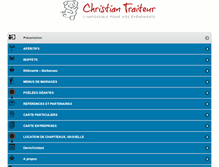 Tablet Screenshot of christian-traiteur.com